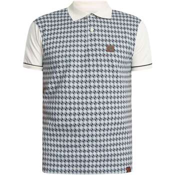 Trojan Polo Shirt Korte Mouw  Diagonaal Jacquard Paneel Poloshirt