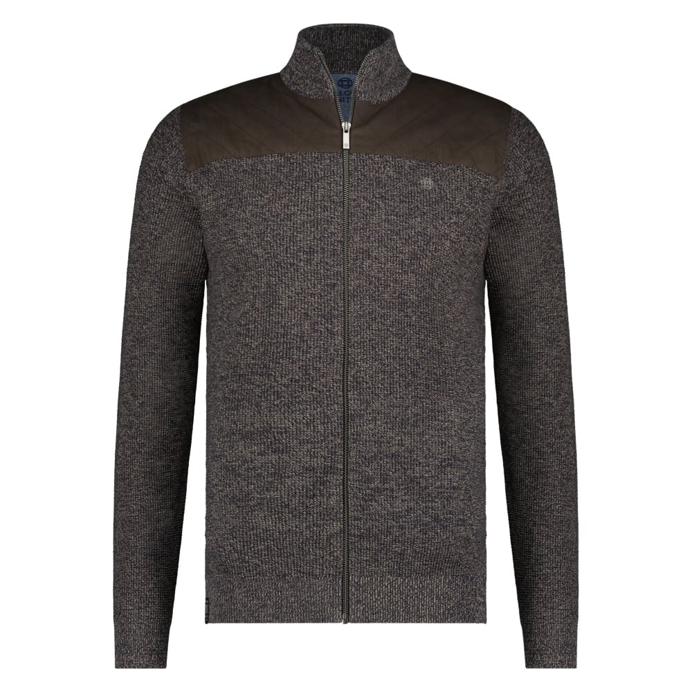 Fellows United Vest Rough Twill Details Brown  
