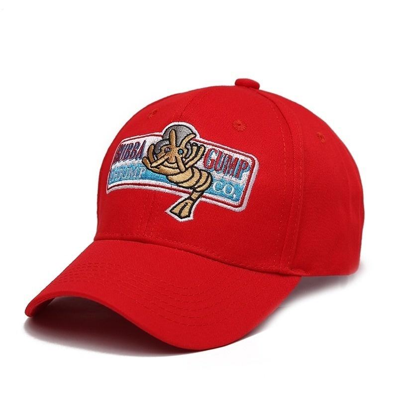 Cap Factory Buba Agan garnalen COS Snapback hoed katoenen baseballpet unisex zomerhoed verstelbaar Forrest Gump rood