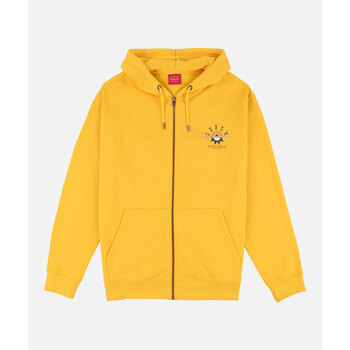 Oxbow Sweater  Grafische fleece capuchon met volledige ritssluiting SANDBAR