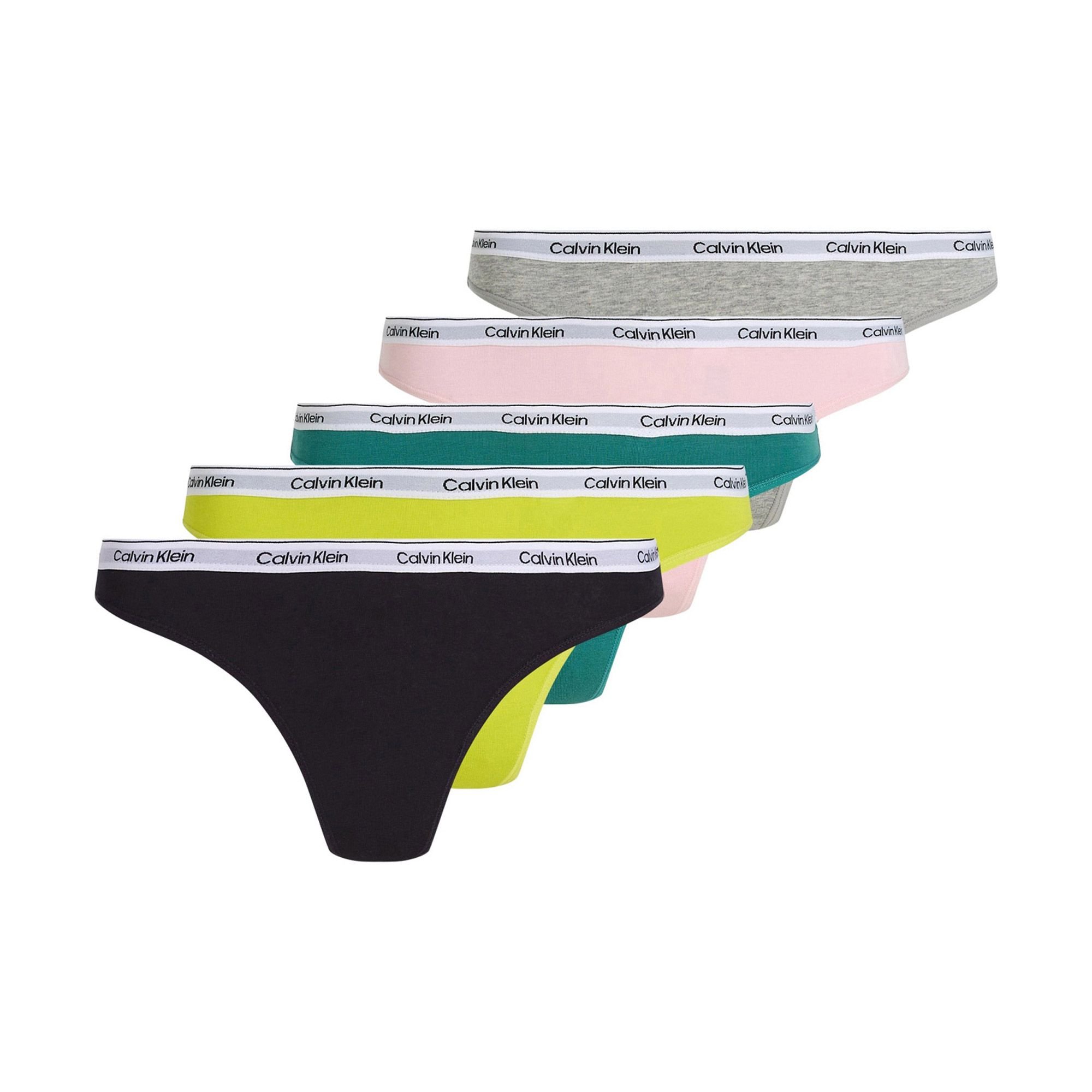Calvin Klein String 5 PACK THONG (LOW-RISE) (5 stuks, Set van 5)