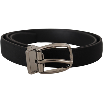 D&G Riem D&G Zwarte Leren Riem Klassieke Stijl