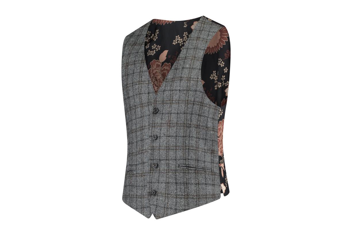 Circle of Gentlemen Umar heren gilet in 100% wol kwaliteit