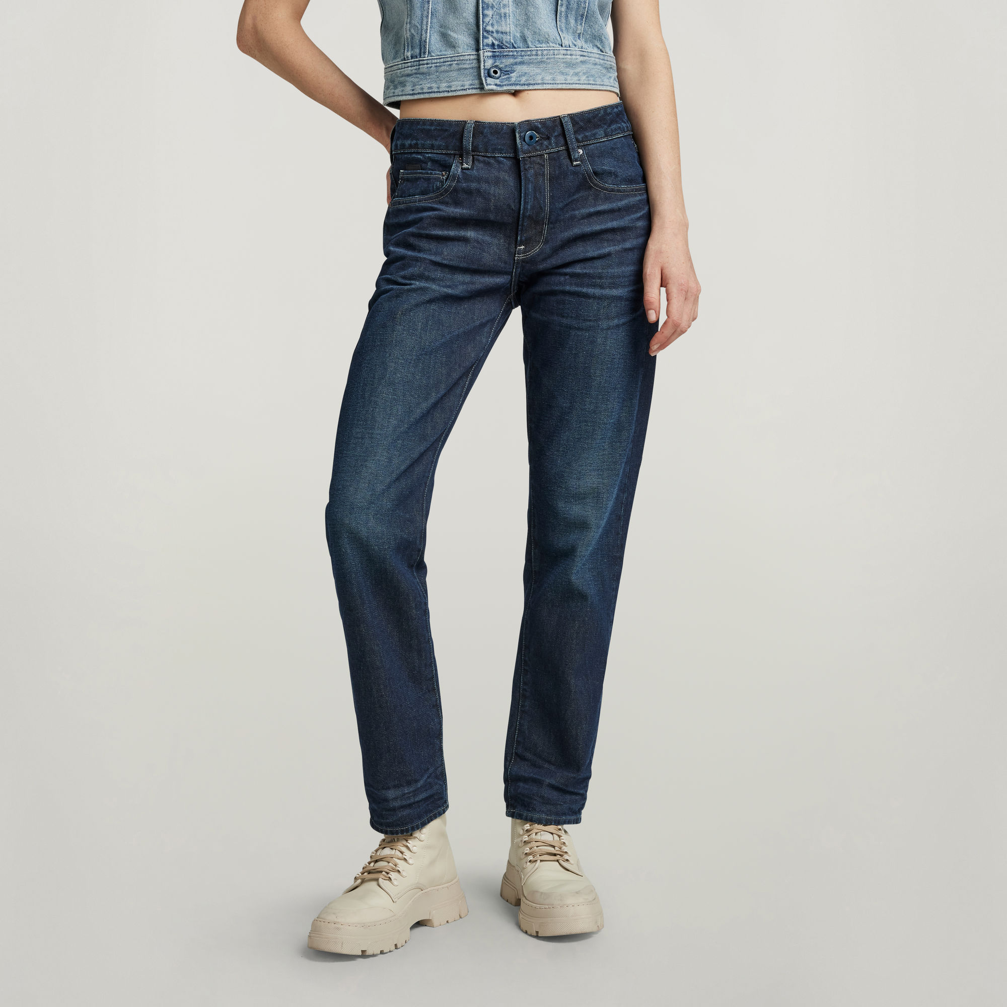 G-Star RAW Kate Boyfriend Jeans - Donkerblauw - Dames