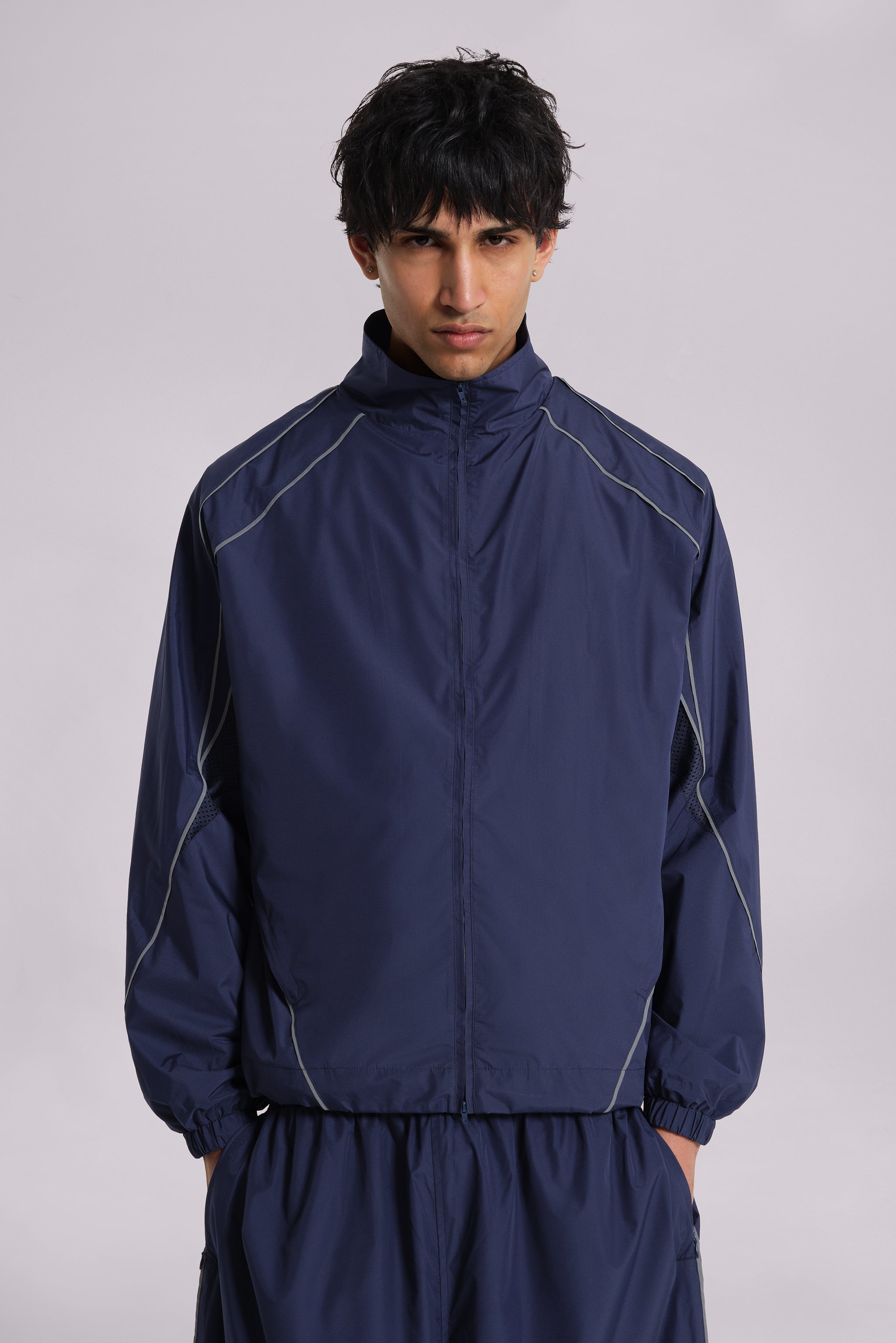 Jaded Man Navy Vapor Tracksuit Top