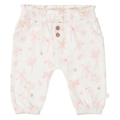 Staccato Broek cotton cream gedessineerd