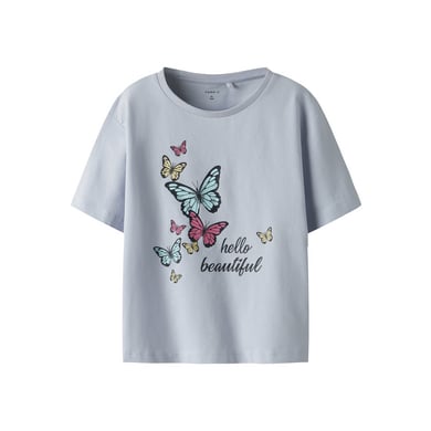 Name it T-shirt Nmffrejane Xenon Blauw