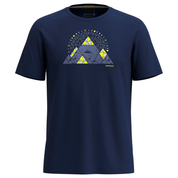 SmartWool  Geo Phase Active Graphic Tee - Merinoshirt, blauw