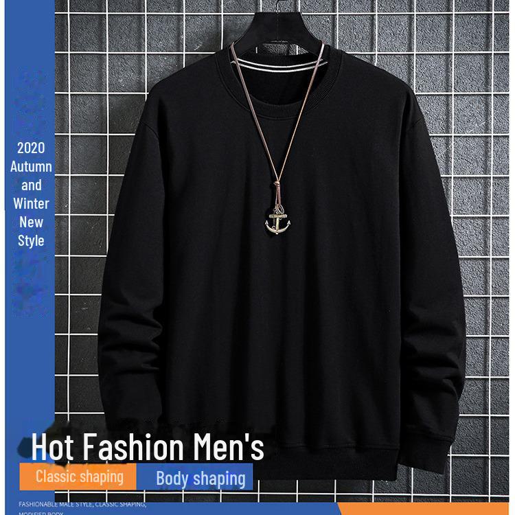 Top Men Wardrobe Heren 2023 Plus Size Losse Lange Mouw Trui XL blauw
