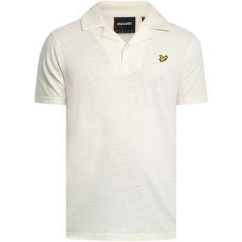 Lyle & Scott Polo Shirt Korte Mouw Lyle & Scott Linnen poloshirt met reverskraag