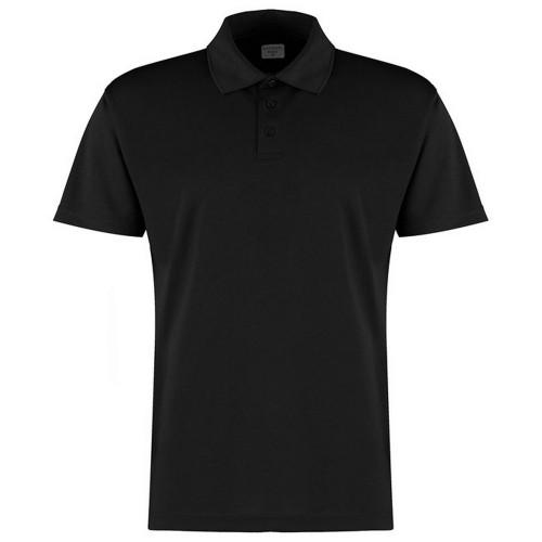 Kustom Kit Heren micro mesh poloshirt met korte mouwen XL wit