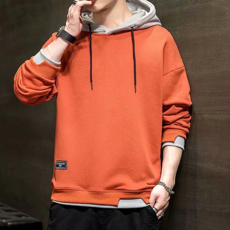 VantaGoods Trendy sweatshirt met capuchon voor heren: Nep tweedelig casual jack voor tieners en studenten, perfect voor de lente en herfst. XXXL