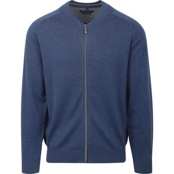 Casa Moda Sweater  Vest Zip Blauw