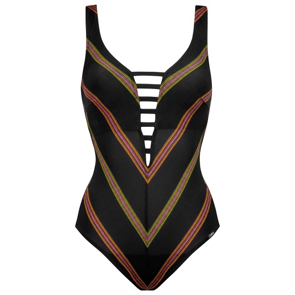 LIDEA  Women's New Mexico Swimsuit V-Style - Badpak, zwart