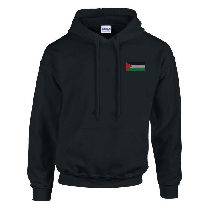 Pixelforma. Sweat à capuche - PIXELFORMA - Drapeau de la Palestine - Manches longues - Col capuche - Mixte