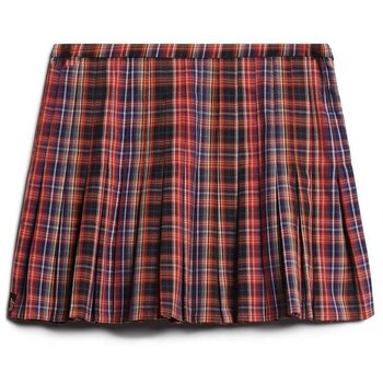 Superdry Rok  Mini jupe à carreaux à taille mi-haute femme