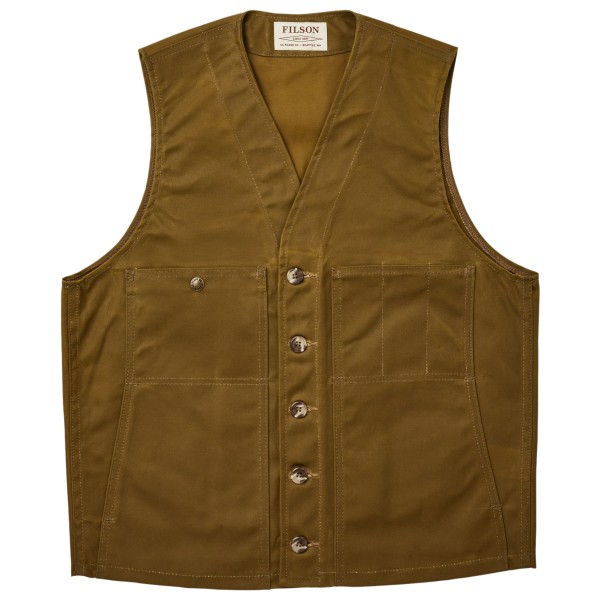 Filson  Oil Tin Cloth Vest - Windstopper, bruin
