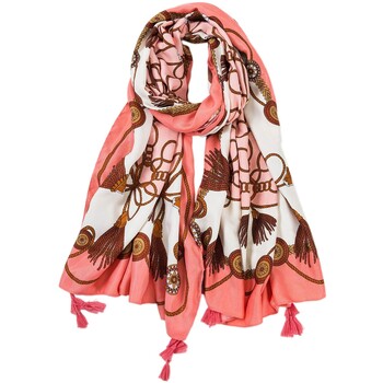 Alberto Cabale Sjaal  Katoenen stola Light Pink Athéna