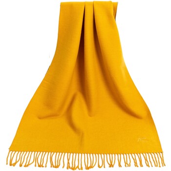 Alberto Cabale Sjaal  Gele cashmere sjaal Recto-Verso