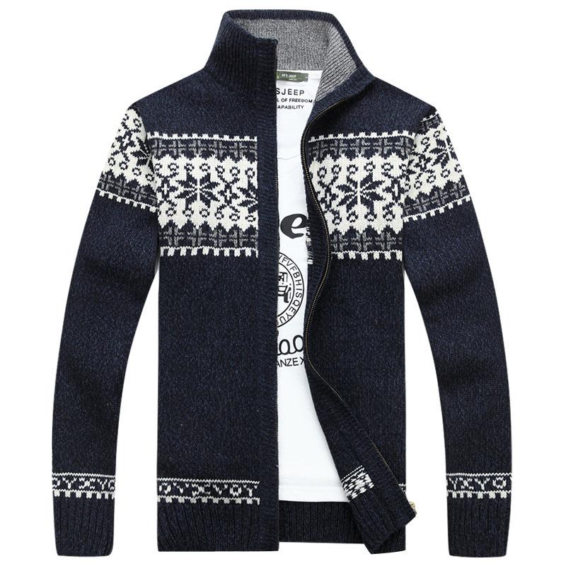 HIMO Group Fluwelen gebreid vest voor heren Herfst- en winterwollen vest Casual dikkere warme fleecejas M