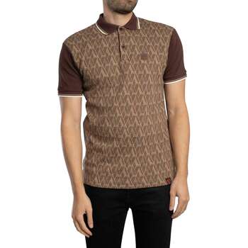 Trojan Polo Shirt Korte Mouw  Poloshirt met schaakbordruit en jacquardpaneel
