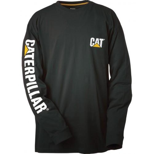 Caterpillar handelsmerk banner L/S T-shirt / T-shirts voor heren / T-shirts Large