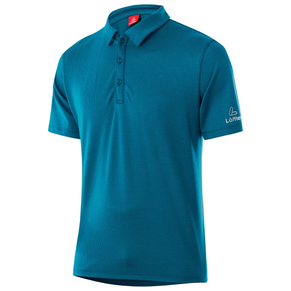 Löffler  Poloshirt Tencel Comfort Fit - Poloshirt, blauw