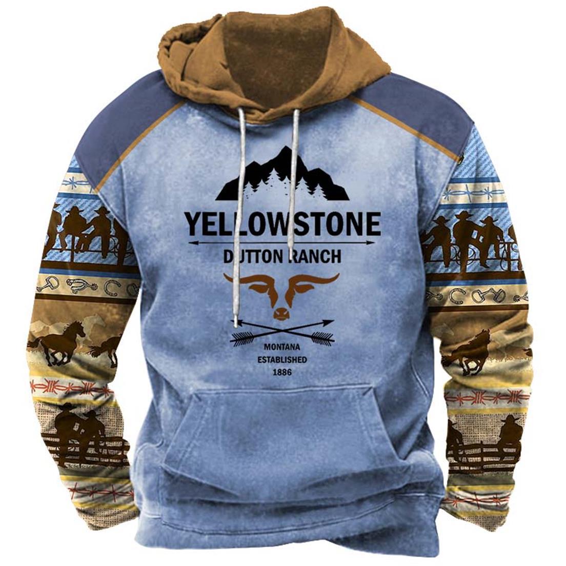 HIMO Group Vintage Heren Hoodie Herfst Oversized Capuchon Sweatshirt 3D Print Streetwear Dagelijks Casual Herenkleding Mannelijke Harajuku Pullover Tops 5XL