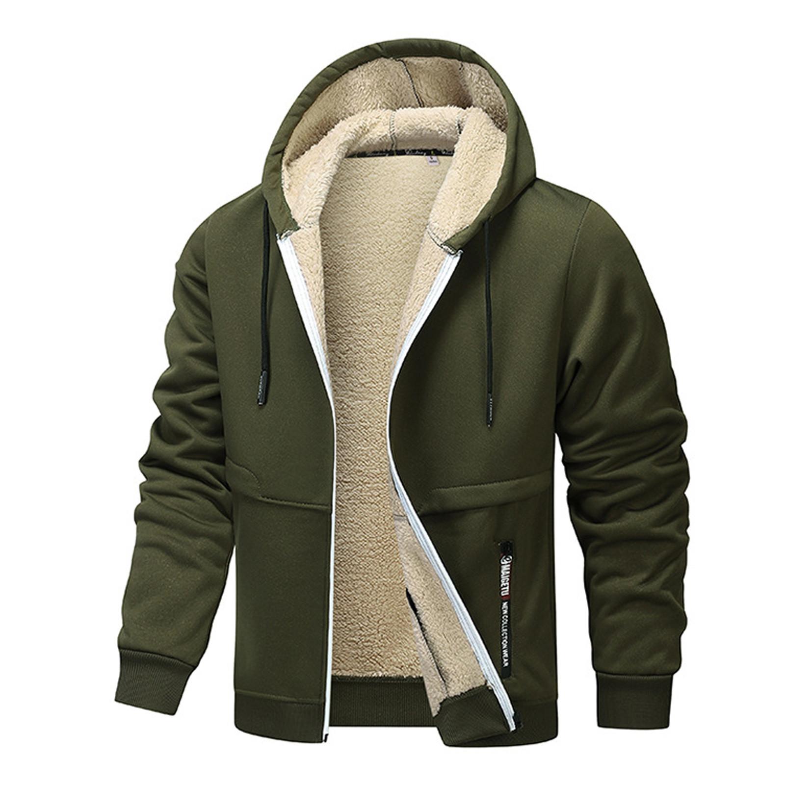 HIMO Group Herenjack met rits, casual retro vest met lange mouwen XL
