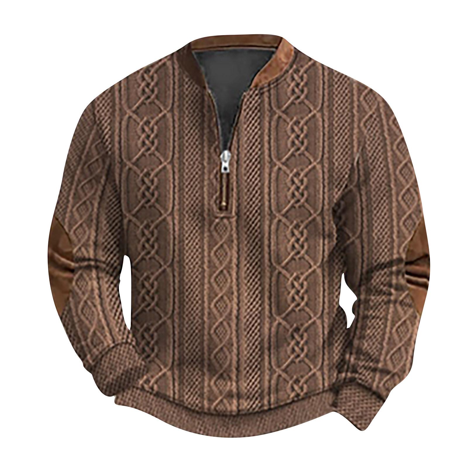 HIMO Group Heren Retro Casual Gradient Bedrukt Sweatshirt S