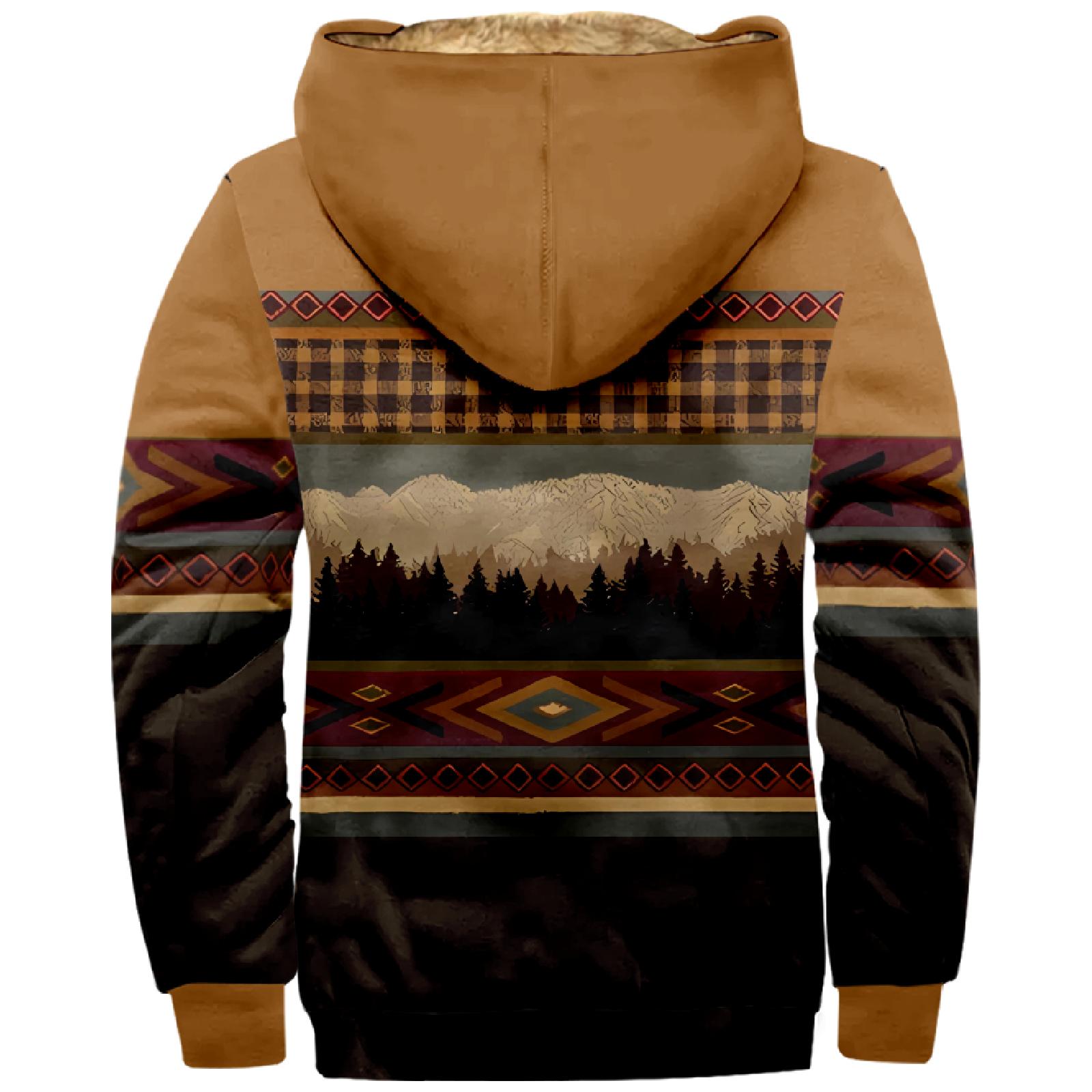 HIMO Group Heren Winter Rits Capuchon Fleece Sweatshirt Met Opgestikte Zak Casual Jack XXL