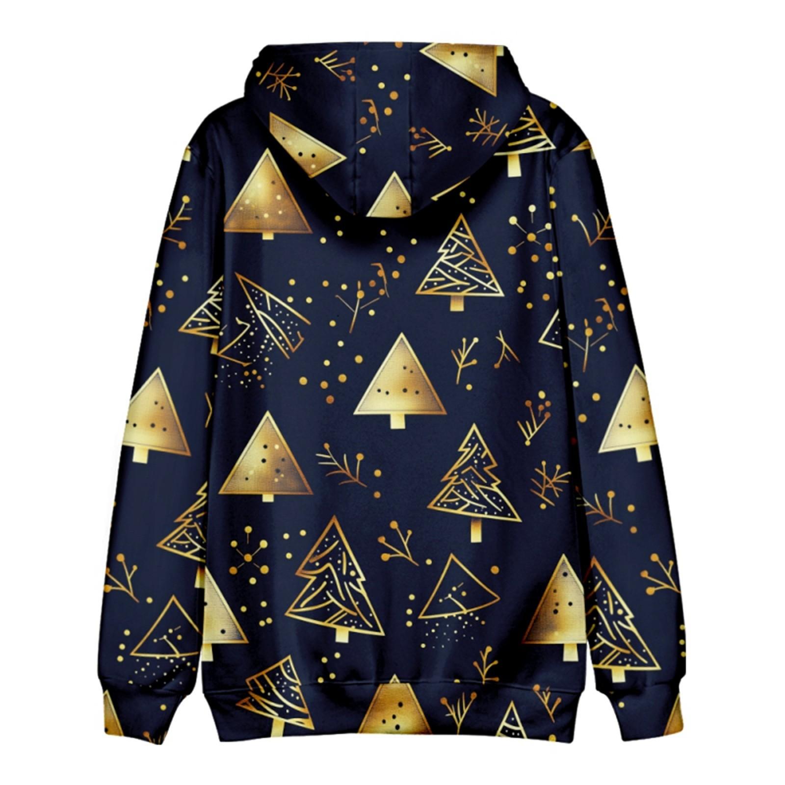 HIMO Group Los bedrukt sweatshirt met capuchon voor heren Casual mode-sportsweatshirt voor heren M