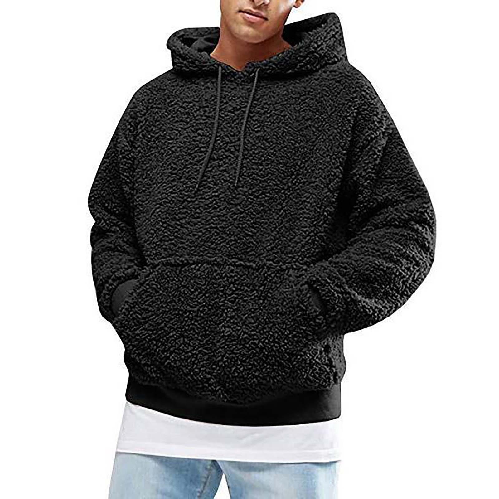 HIMO Group Casual herenhoodie met lange mouwen, sweatshirt, pluche jack en trui M