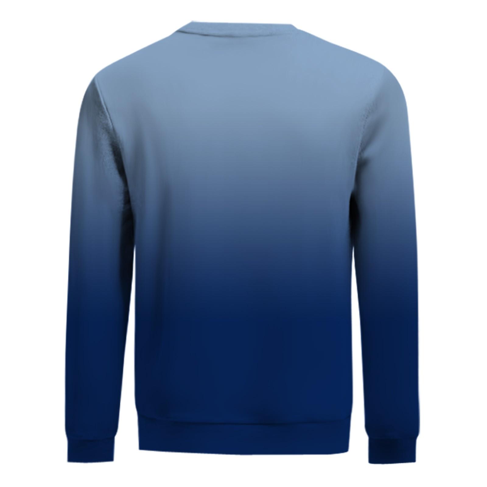 HIMO Group Heren sweatshirt met print, buiten, etnisch bedrukt, losse lange mouwen M