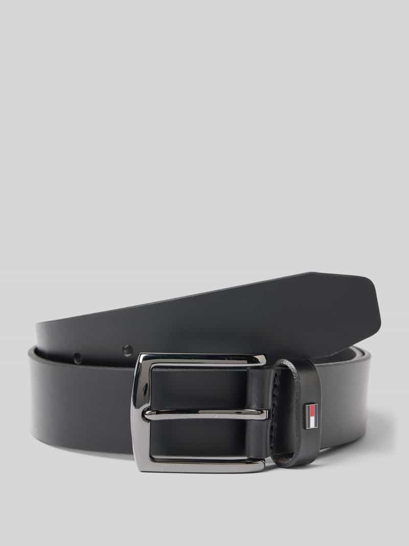 Tommy Hilfiger Leren riem DENTON 3.5 EXT Eenvoudige gesp, metalen logo