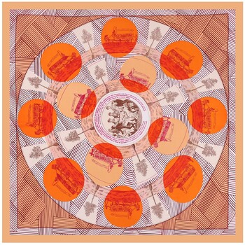 V 1969 Sjaal  Carré de Soie CERCLE