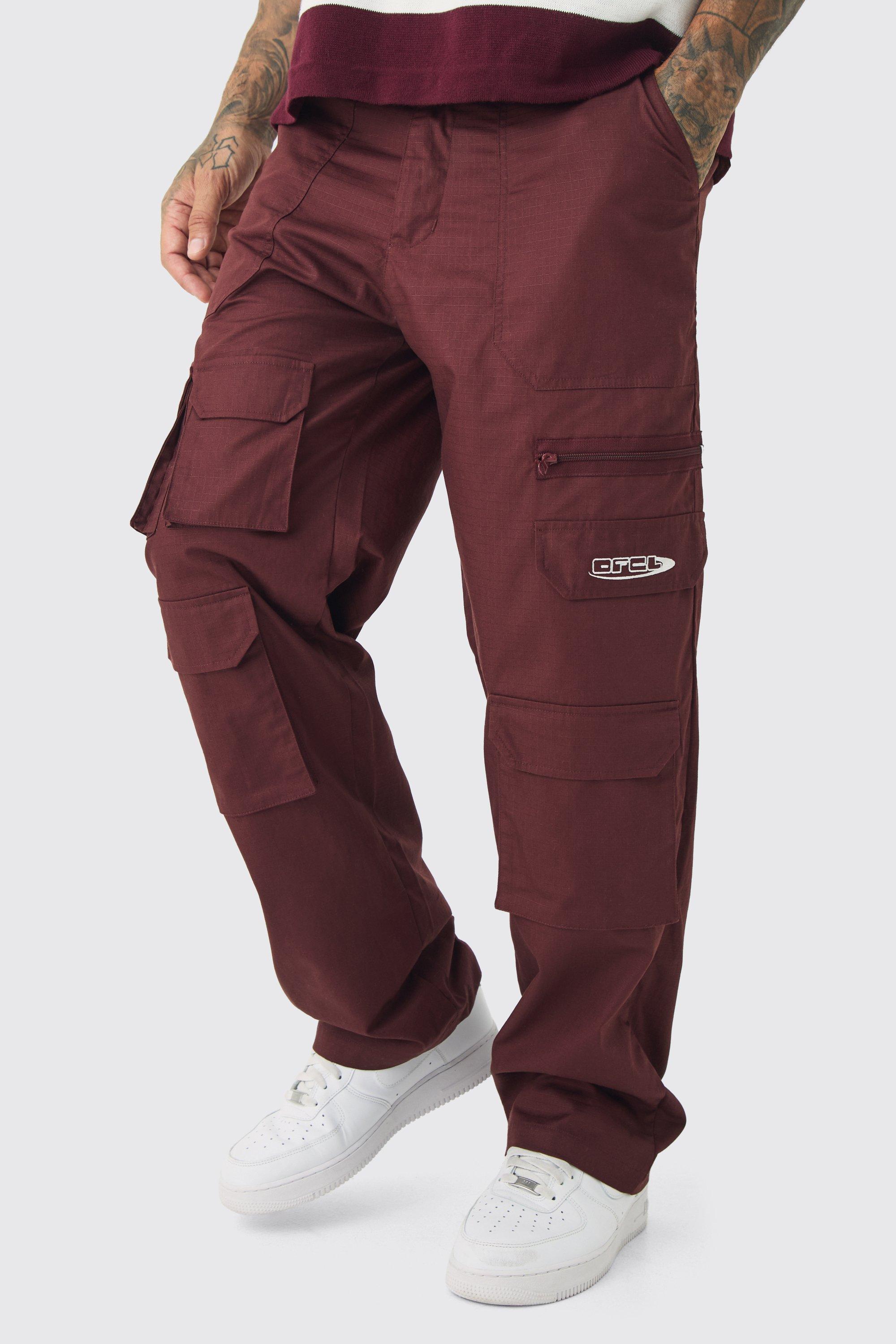 Boohoo Tall Baggy Cargo Broek Met Zakken, Chocolate
