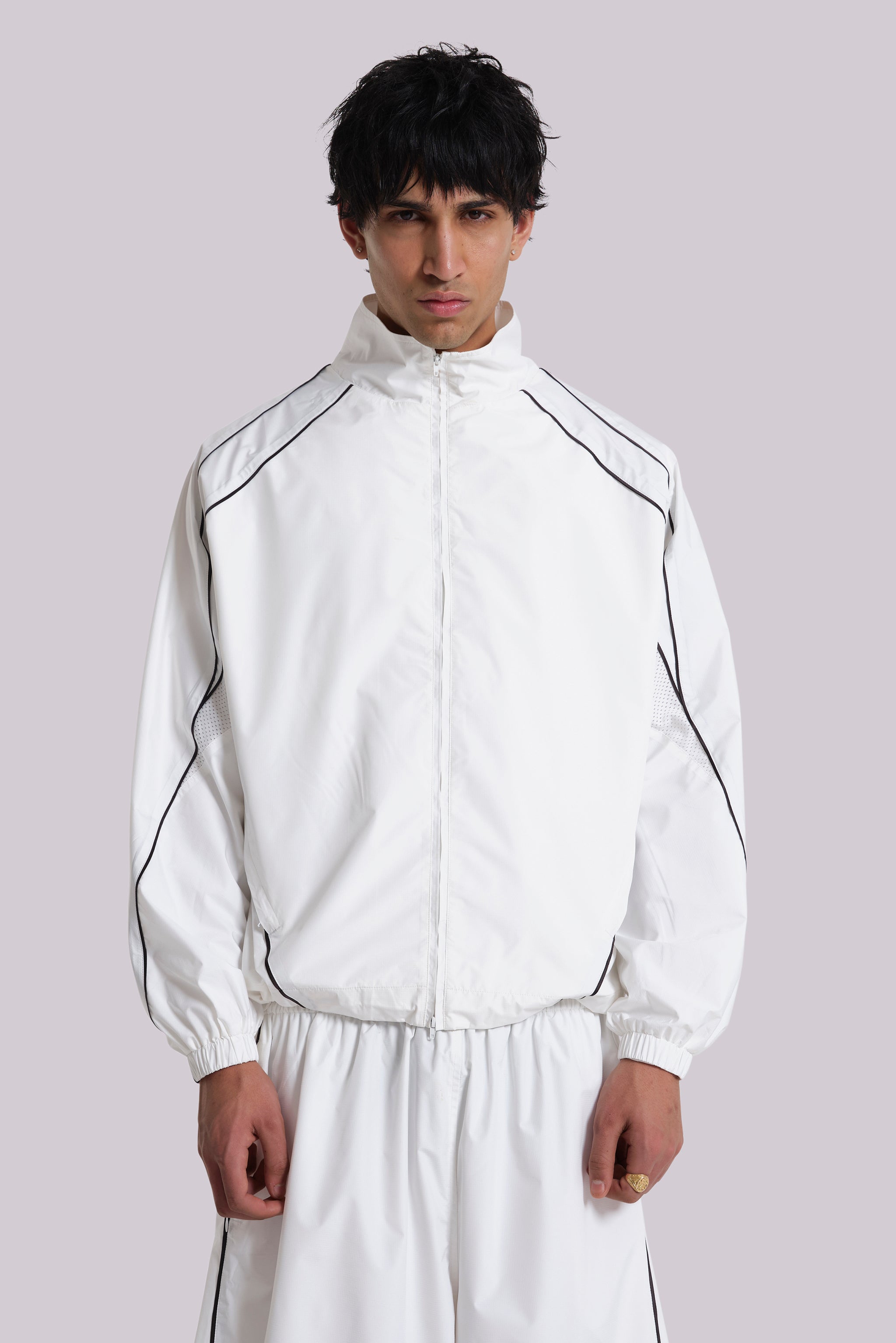 Jaded Man White Vapor Tracksuit Top
