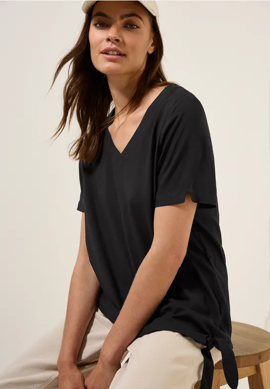 Cecil Blouse shirt met knoop