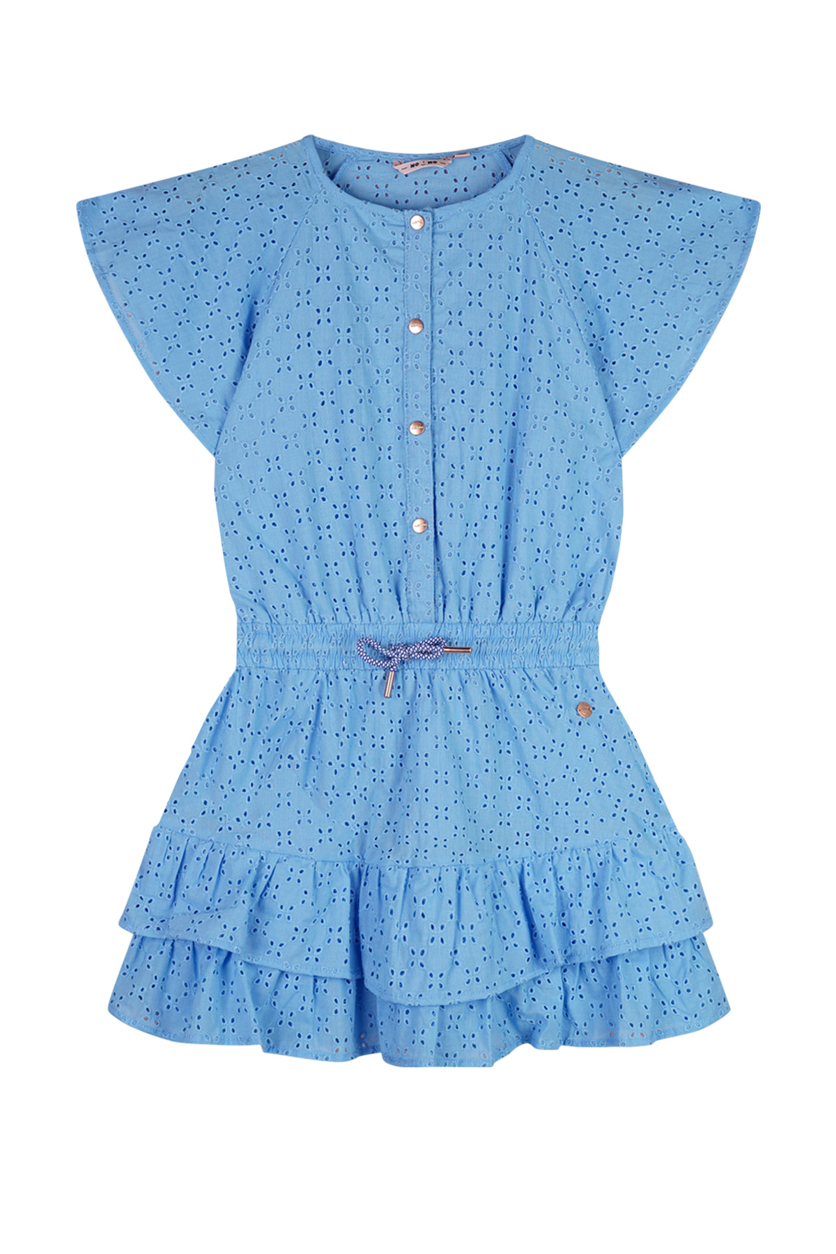 NoNo zomer jurk meisjes - blauw - Siggy