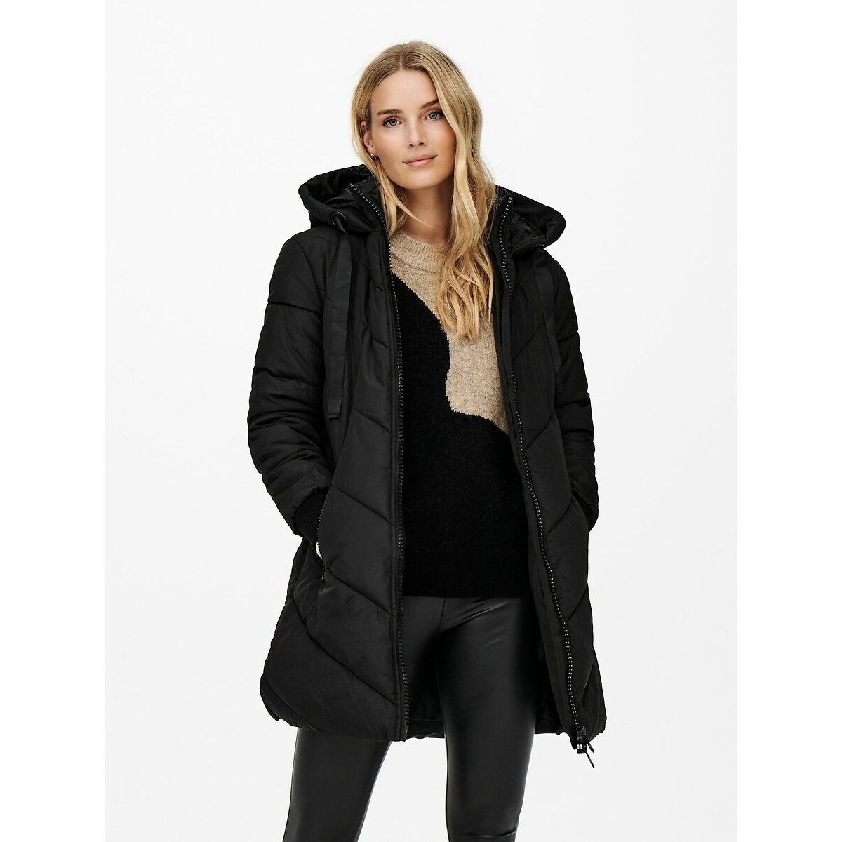 JDY Gewatteerde jas SKYLAR LIFE HOOD JACKET OTW NOOS