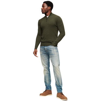 Superdry Trui  Pull 1/2 zip en maille brodé Essential