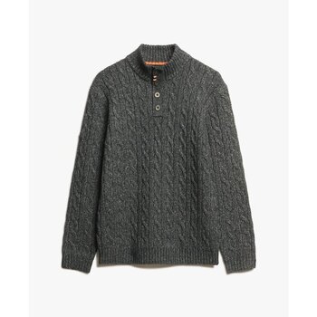 Superdry Trui  Pull col boutonné torsadé