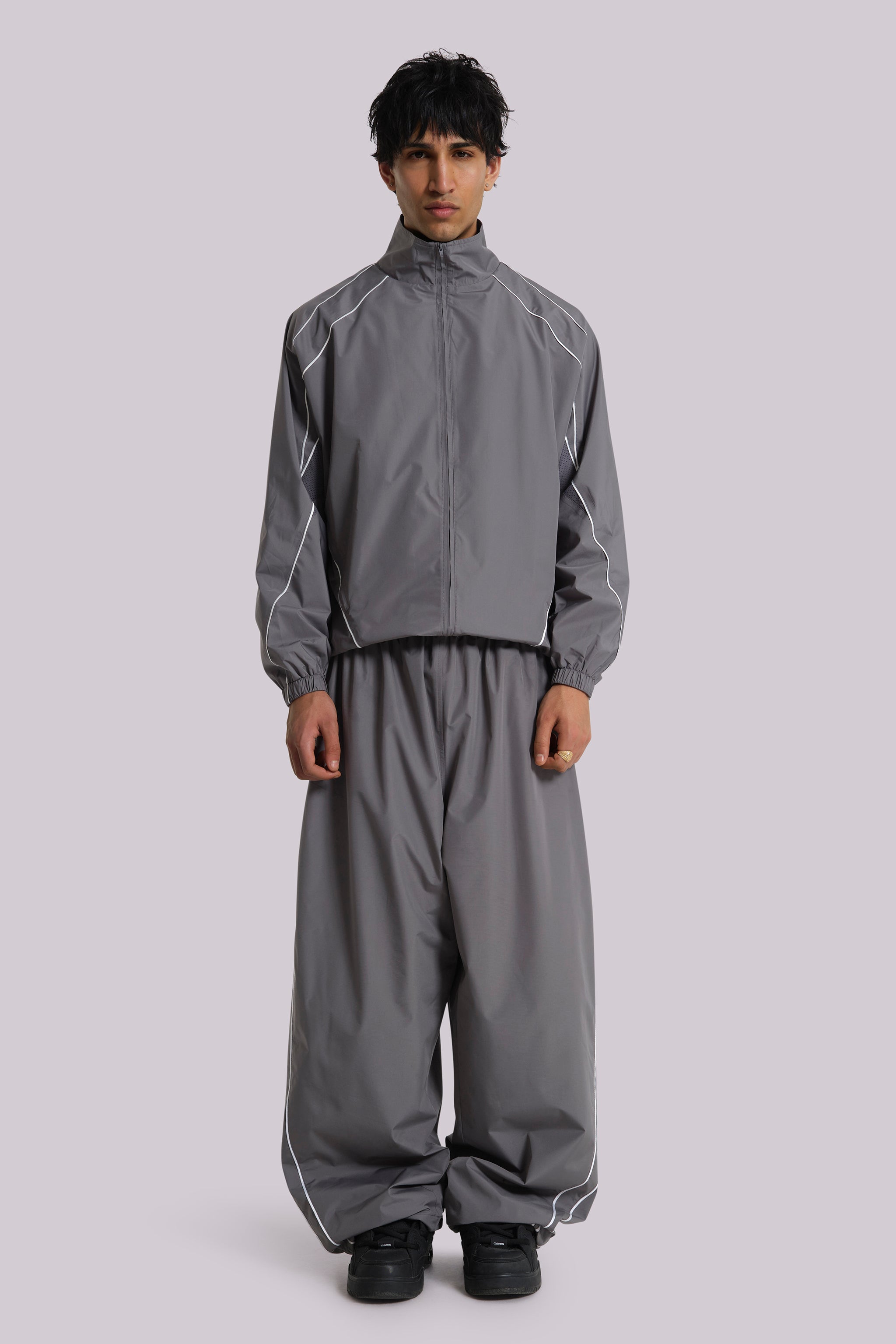 Jaded Man Grey Vapor Tracksuit Top