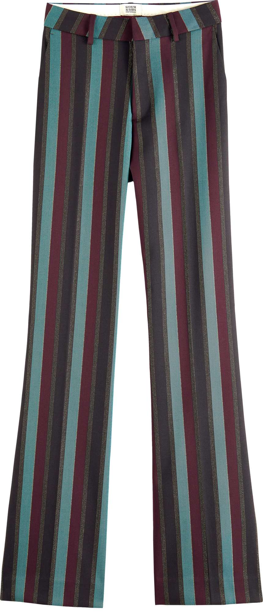 Scotch & Soda Violet glitter stripe high rise f heritage lurex