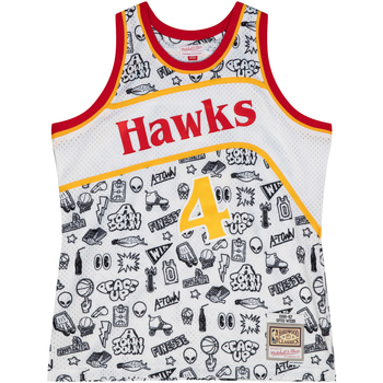Mitchell And Ness Onderhemden  Maillot NBA Atlanta Hawks Spud Webb