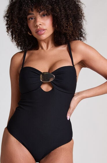 Hunkemöller Corrigerend badpak Cabo Zwart