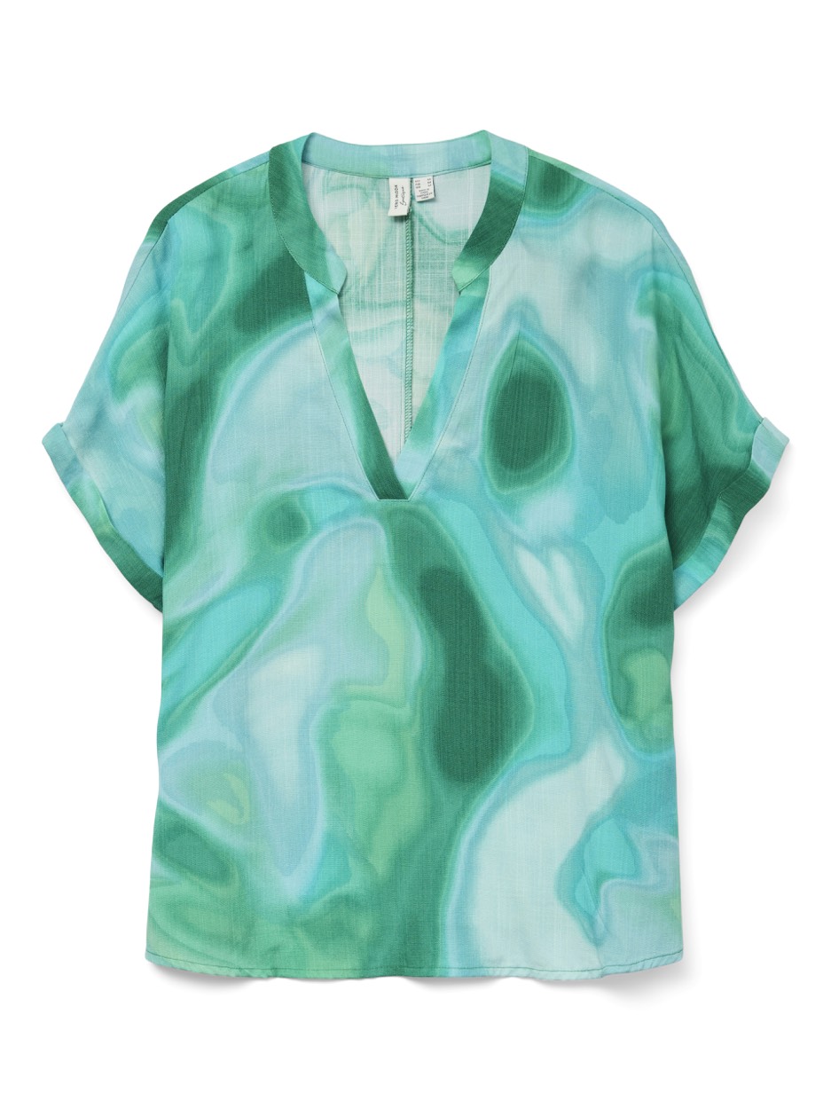 Vero Moda Vmvade ss v-neck top wvn lcs melee