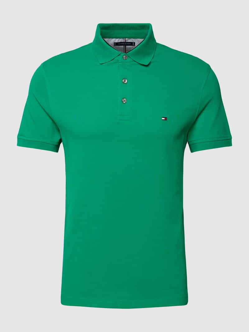 Tommy Hilfiger Poloshirt 1985 SLIM POLO van iets gestructureerd piqué
