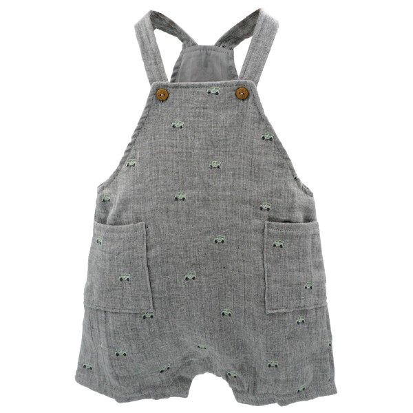 Maximo  Baby's Latzshorts Musselin Futter Windelöffnung - Vrijetijdsbroek, grijs